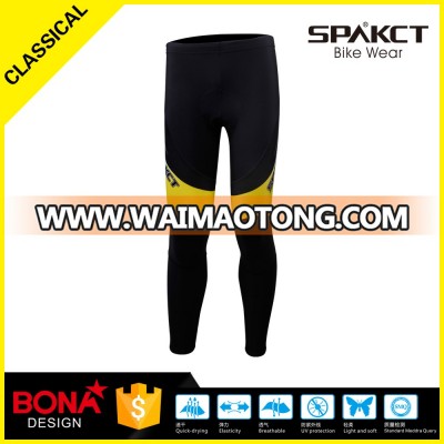 spakct phantom custom sublimation men long fleece 3D Pad cycling pants high quality sportswear