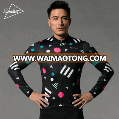 Custom cycling jersey long sleeve sublimation printing cycle team jersey shirt