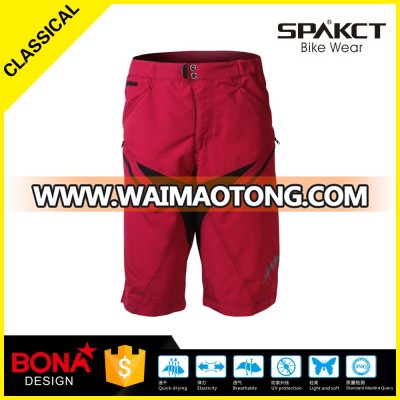 hot sale high performance loose design red 3/4 cycling pants